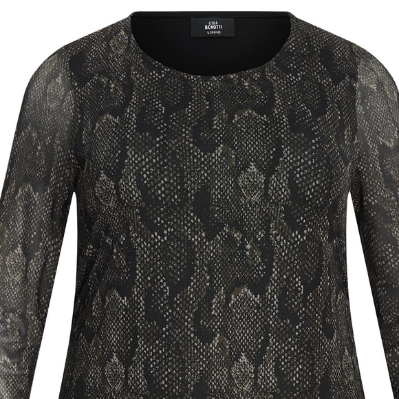 Damen Midi-Kleid mit Animal-Muster