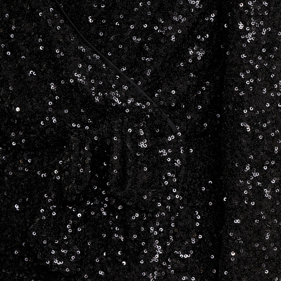 Damen Paillettenkleid  in Wickel-Optik