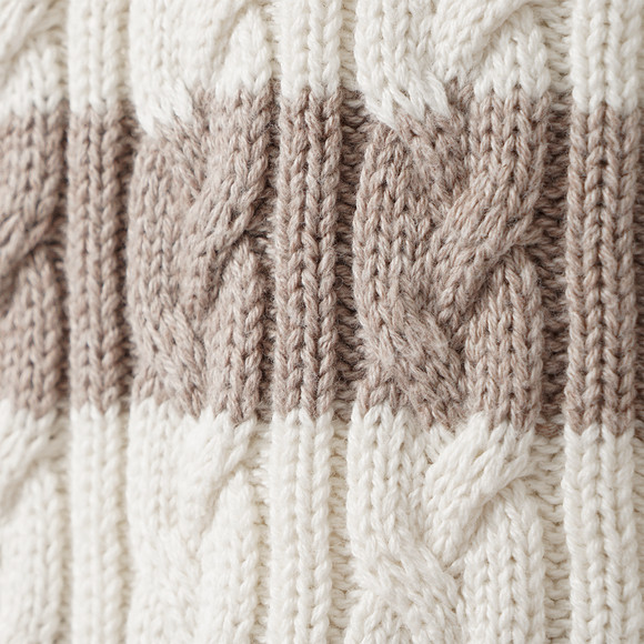 Baby Strick-Troyer mit Zopfmuster