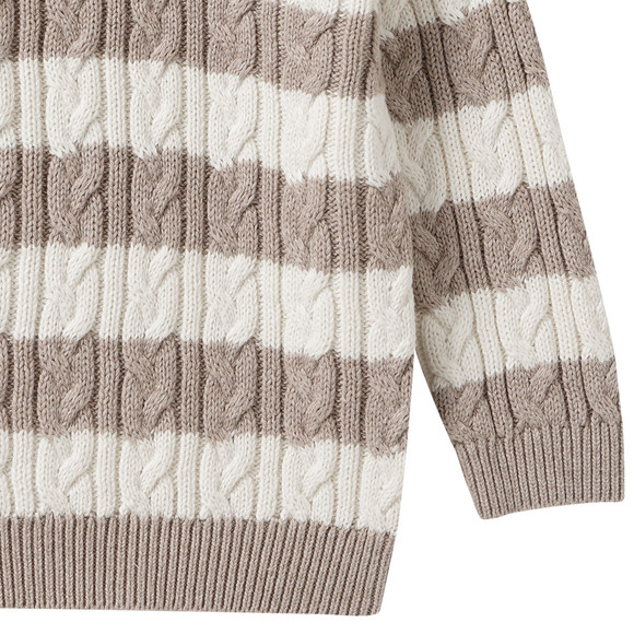 Baby Strick-Troyer mit Zopfmuster