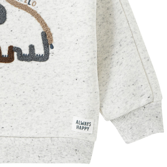 Baby-sweater met applicatie