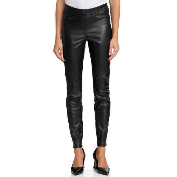 Damen Leggings in Leder-Optik