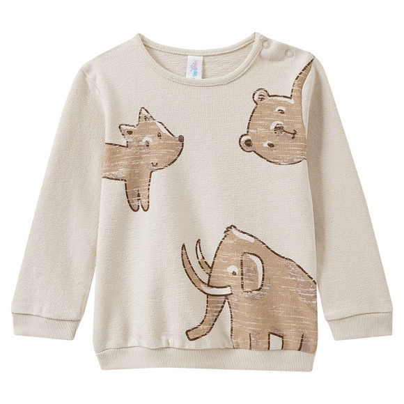Baby sweatshirt met dierenmotieven