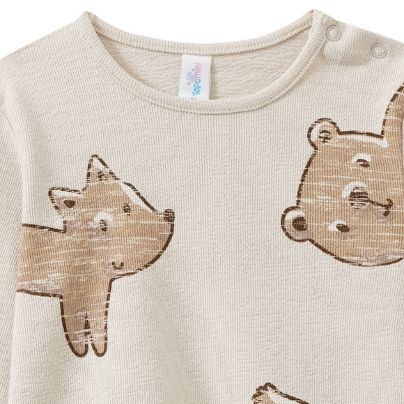 Baby sweatshirt met dierenmotieven