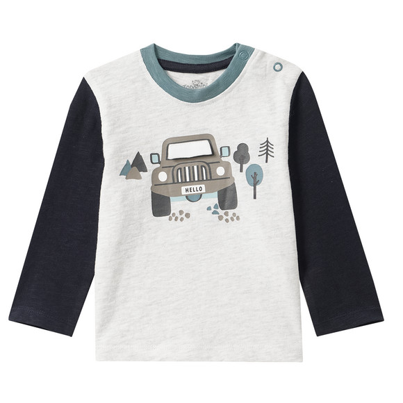 Baby Langarmshirt mit Auto-Print