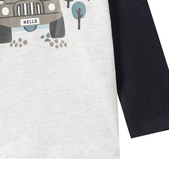 Baby Langarmshirt mit Auto-Print