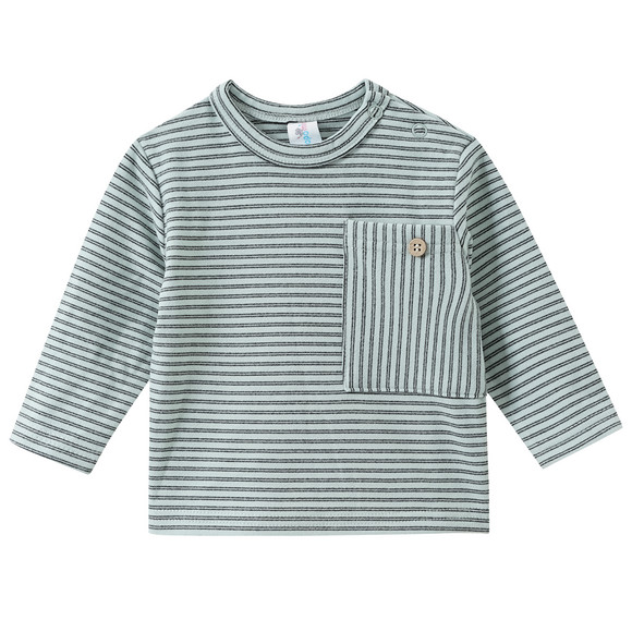 2 Newborn Fleeceshirts mit Brusttasche