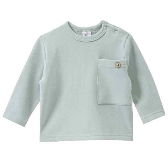 2 Newborn Fleeceshirts mit Brusttasche