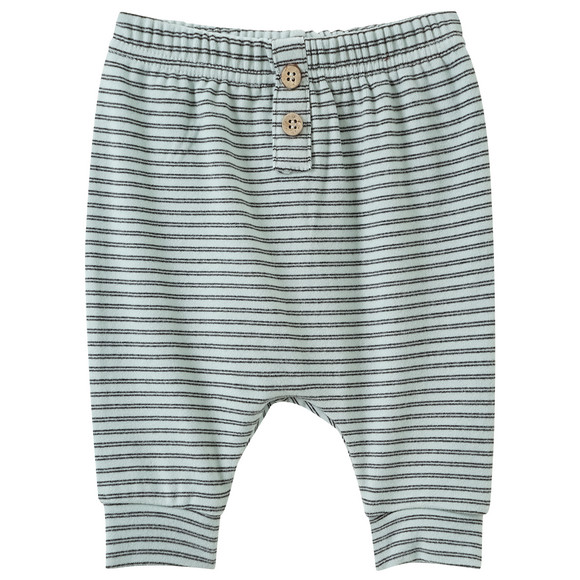2 Newborn Fleecehosen mit Zierknöpfen