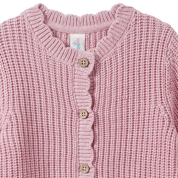 Ribgebreid babyvestje