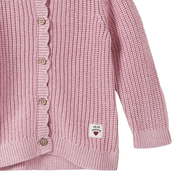 Ribgebreid babyvestje