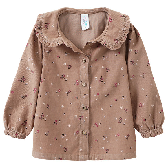 Blouses van babykatoen met bloemen all-over