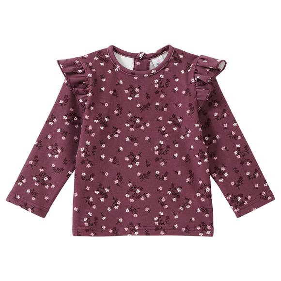 T-Shirt lange mouwen in fleece voor baby's