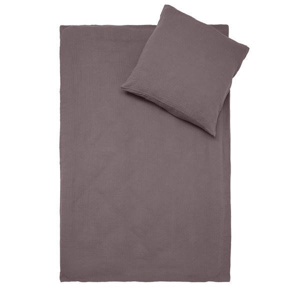 Musselin-Bettwäsche 135 x 200 cm unifarben