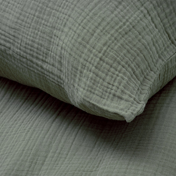 Musselin-Bettwäsche 135 x 200 cm unifarben