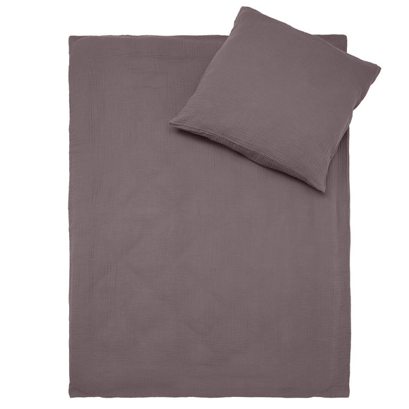 Musselin-Bettwäsche 155 x 220 cm unifarben