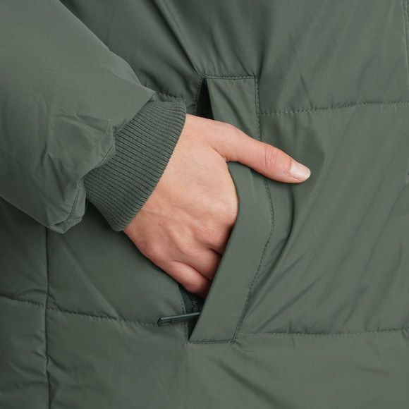 Damen Steppmantel mit Kapuze