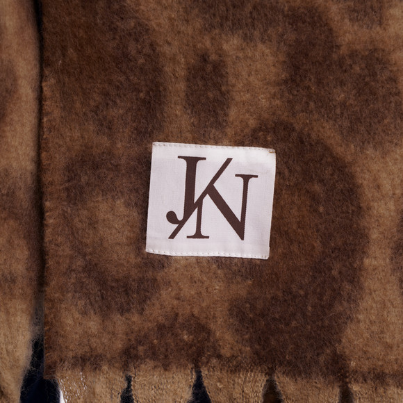 Dameswintersjaal met leopatroon