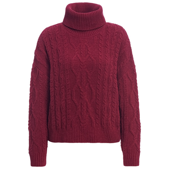 Gebreide chenille trui Dames bes