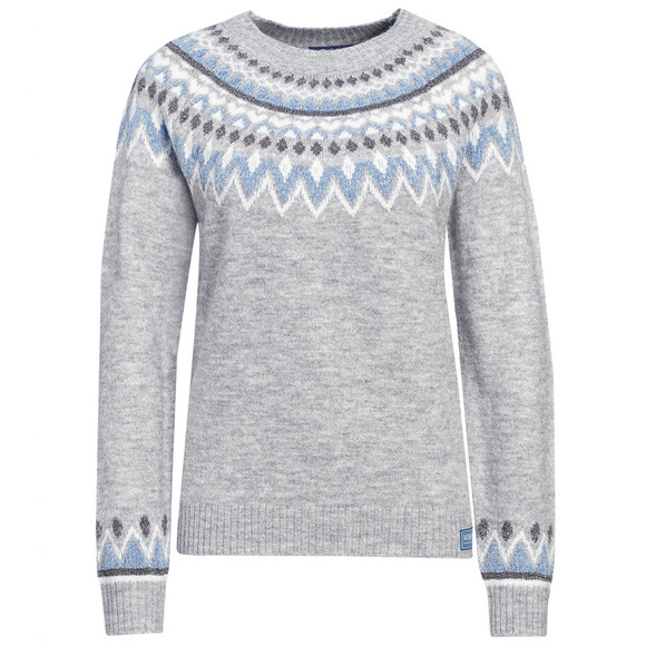 Gebreide trui met Noors patroon Dames