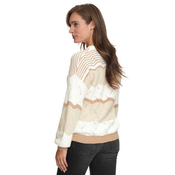 Gebreide damestrui met all-overmotief