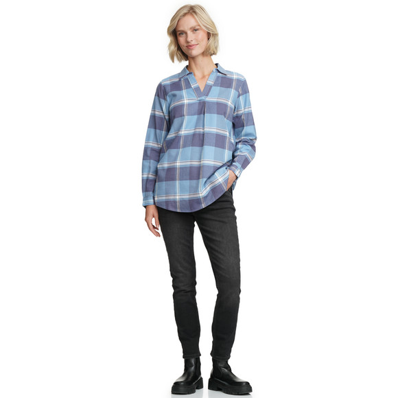 Damen Bluse im Karo-Look