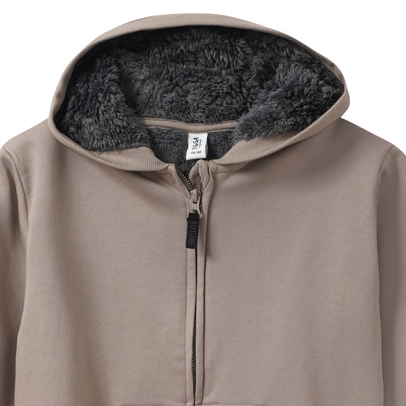 Jungen Sweatjacke mit Teddyplüsch