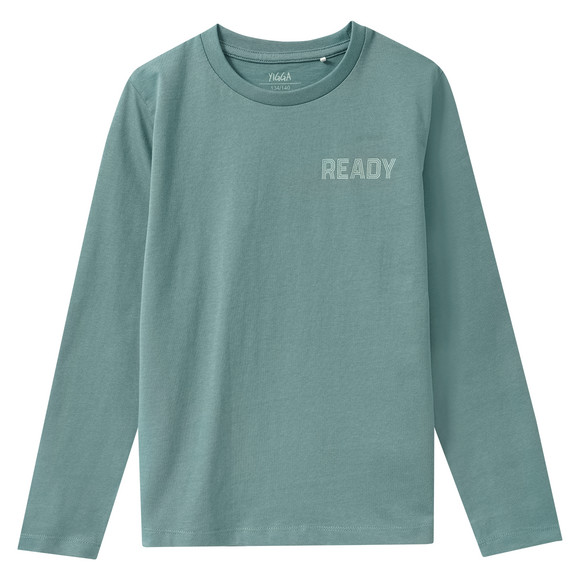 Jungen Langarmshirt mit Rücken-Print