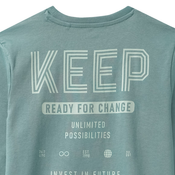 Jungen Langarmshirt mit Rücken-Print