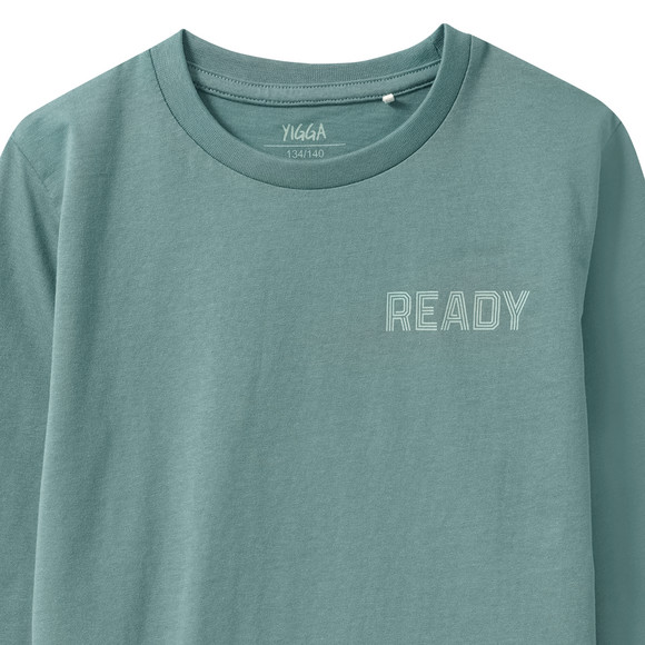Jungen Langarmshirt mit Rücken-Print