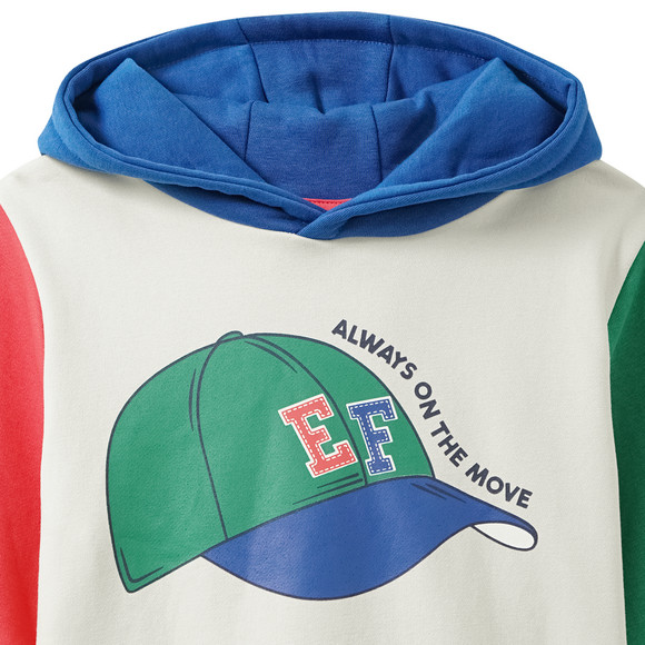 Jungen Hoodie mit Farbteilern