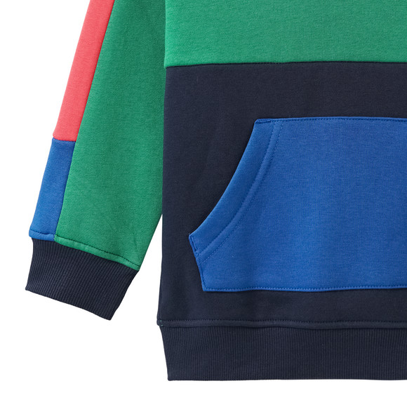 Jungen Hoodie mit Farbteilern