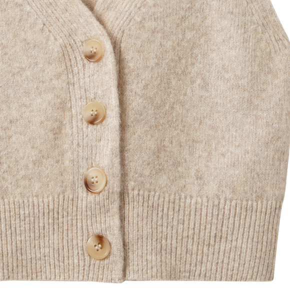 Meisjes gebreid vest met knopen