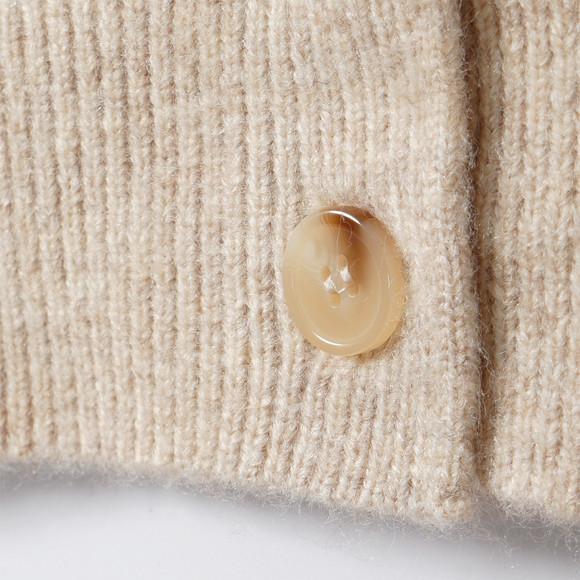 Meisjes gebreid vest met knopen