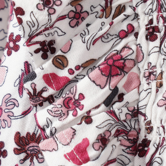 Meisjesblouse in gebloemde look