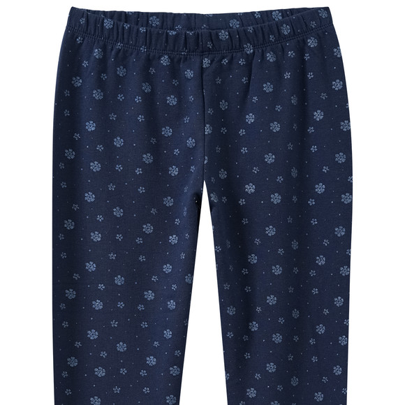 Mädchen Sweat-Leggings mit Blümchen