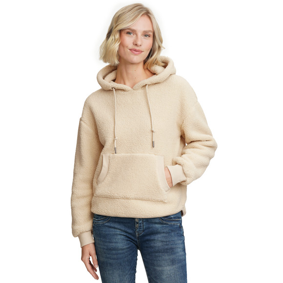 Dames hoodie gemaakt van teddy pluche