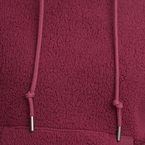 Dames hoodie gemaakt van teddy pluche