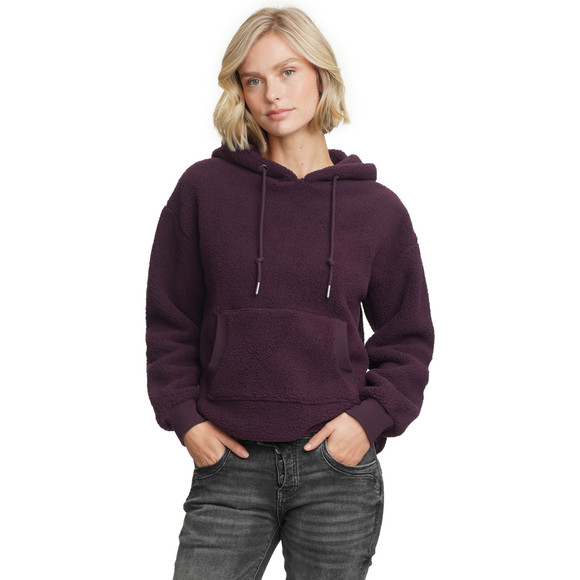 Dames hoodie gemaakt van teddy pluche
