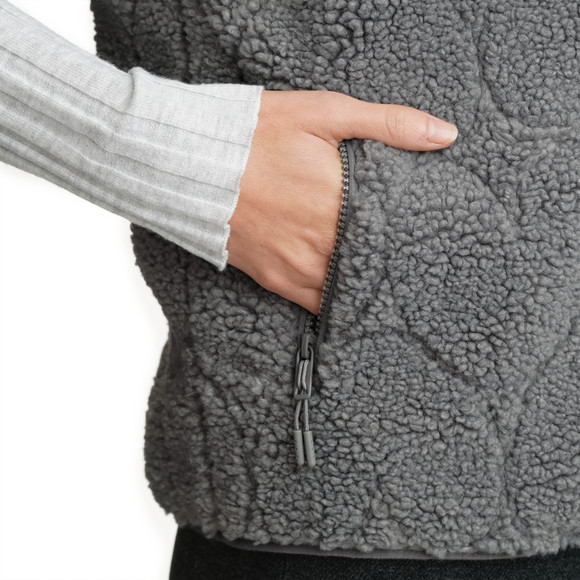 Dames bodywarmer met hartjespatroon