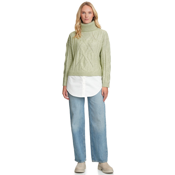 Damen Strickpullover im Lagen-Look