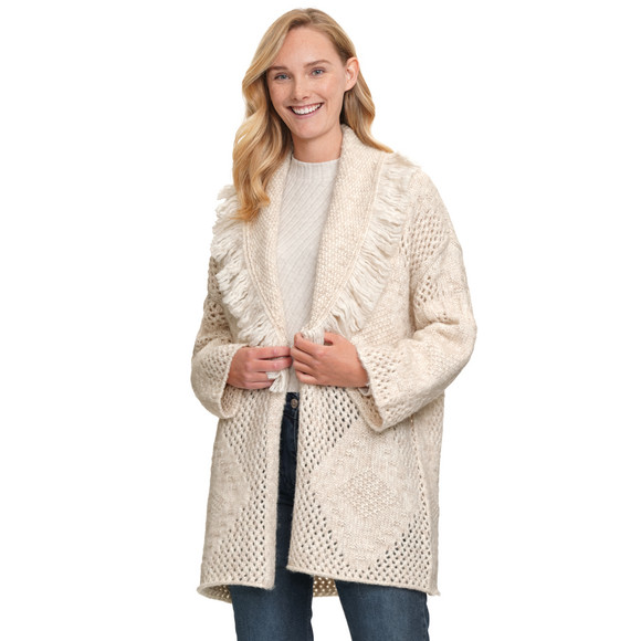 Damesvest met franjes