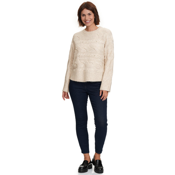 Gebreide trui met parels Dames