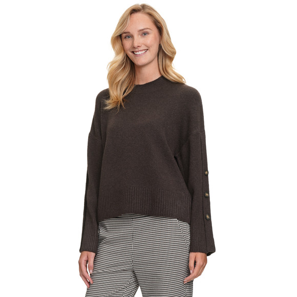 Dames gebreide trui met sierknopen