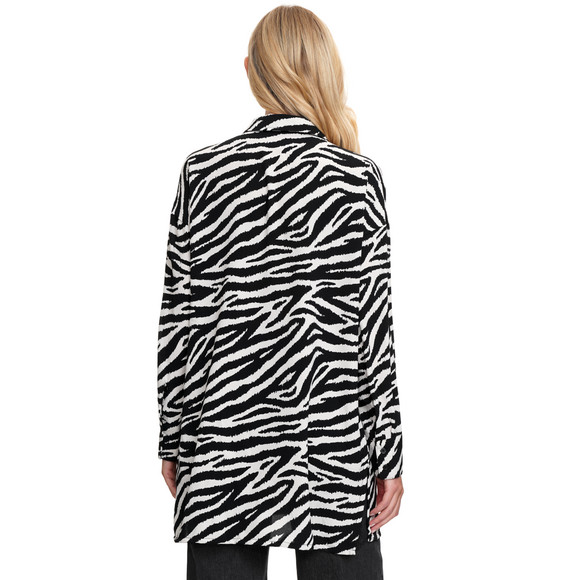 Damen Longbluse mit Animal-Print