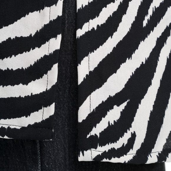 Damen Longbluse mit Animal-Print