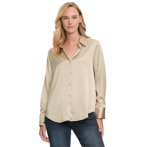 Damesblouse met satijnlook