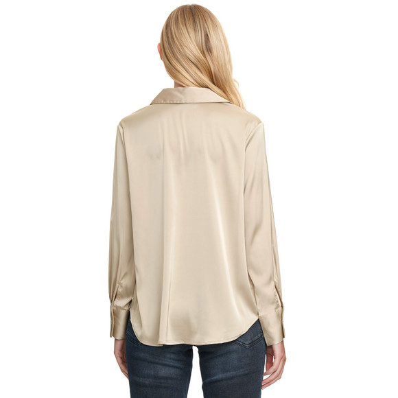 Damesblouse met satijnlook