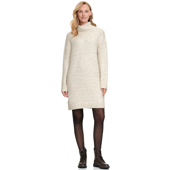 Dames gebreide jurk met col