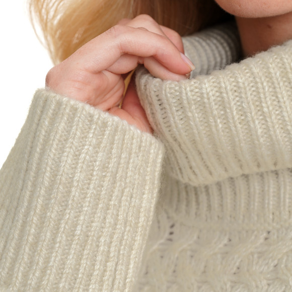 Dames gebreide jurk met col